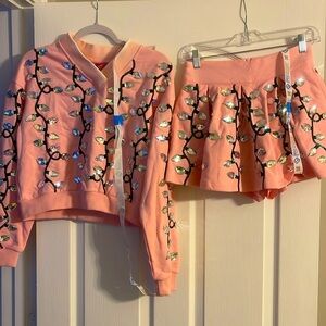 Queen of Sparkles Christmas skort set